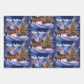 クリスマスポストカード ラッピングペーパーシート (正面3)