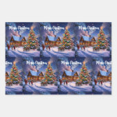 クリスマスポストカード ラッピングペーパーシート (正面2)