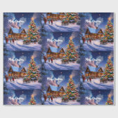 クリスマスポストカード ラッピングペーパー (フラット)