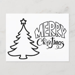 クリスマスポストカード – 色と送信 ポストカード