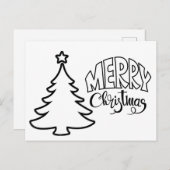 クリスマスポストカード – 色と送信 ポストカード (正面/裏面)