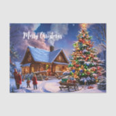 クリスマスポストカード 薄葉紙 (正面)