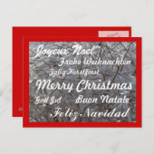 クリスマスポストカード/複数言語 シーズンポストカード (正面/裏面)