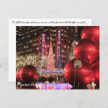 クリスマスポストカードNYC – ニューヨーク