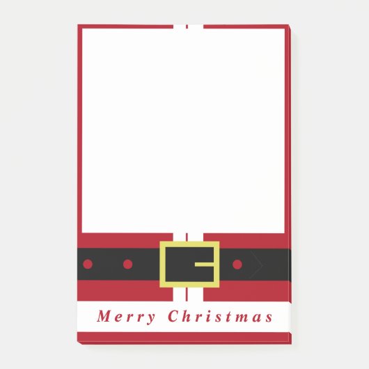 クリスマスポストitノートSanta Gift -おもしろい ポストイット (正面)