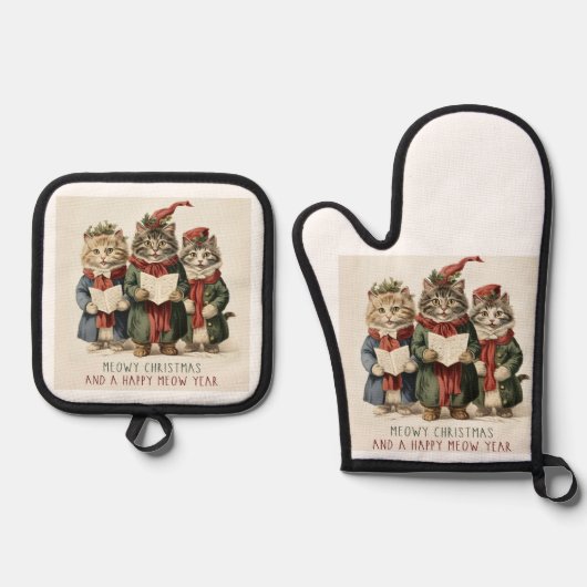 クリスマスポットホルダー/Mit 鍋つかみ&鍋敷きセット (正面)