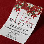 クリスマスポップ・アートののイベントチラシ | 赤い花 招待状