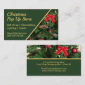 クリスマスポップ・アートのアップストア 名刺 (正面/裏面)