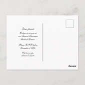 クリスマスポトラックディナーオールドワールドスクロールインビタット ポストカード (裏面)