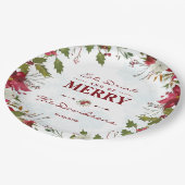 クリスマスポネステチ食べアフレームのドリンクとメリーbe ペーパープレート (アングル)