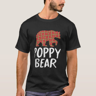クリスマスポピークマ赤バッファロープレイドクリスマスFalimy Tシャツ