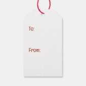 クリスマスポメラニア犬トナカイ犬 ギフトタグ (裏面)