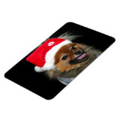 クリスマスポメラニア犬フレキシブル写真磁石 マグネット (左側)