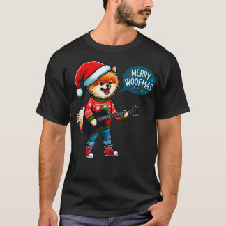 クリスマスポメラニア犬1 Tシャツ