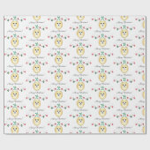 クリスマスポメラニア犬 ラッピングペーパー (フラット)