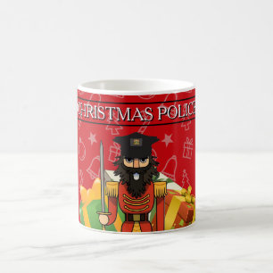 クリスマスポリス マグカップ|面白いくるみ割り人形のホリデー コーヒーマグカップ