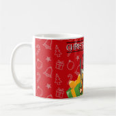 クリスマスポリス マグカップ|面白いくるみ割り人形のホリデー コーヒーマグカップ (左)