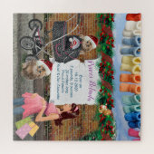 クリスマスポルカドット通りアートシーン ジグソーパズル (横)