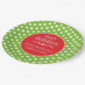 クリスマスポルカ名クッキー交換紙プレート ペーパープレート (アングル)