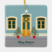 クリスマスポルトガルフェスティバルハウス セラミックオーナメント (正面)