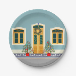 クリスマスポルトガルフェスティバルハウス ペーパープレート