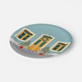 クリスマスポルトガルフェスティバルハウス ペーパープレート (アングル)