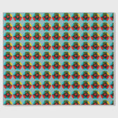 クリスマスポルトガル語のバウブルパターン ラッピングペーパー (フラット)