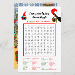 クリスマスポルトガル語の検索パズル 子供へ