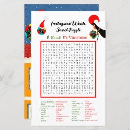 クリスマスポルトガル語の検索パズル 子供へ