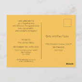 クリスマスポルトガル語ハウスパーティの招待状 ポストカード (裏面)