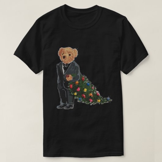 クリスマスポロツリープレミアム Tシャツ (デザイン正面)