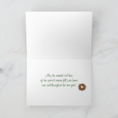 'クリスマスポーチ'ホリデーカード – 暖かさ/ホーム シーズンカード (内部)