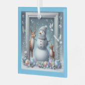 クリスマスポートレートオーナメント ガラスオーナメント (正面左)