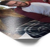 クリスマスポートレートパーソナライズテンプレートフレームIt フォトプリント (角)