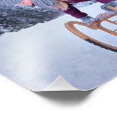 クリスマスポートレートパーソナライズテンプレートフレームIt フォトプリント (角)