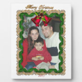 クリスマスポートレートプラーク写真 フォトプラーク (正面)