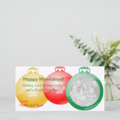 クリスマスポープリントオーナメントフォトカード シーズンカード (スタンド正面)