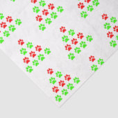 クリスマスポーペットツリーデザインパターングリーンレッド 薄葉紙 (詳細)