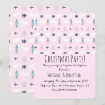 クリスマスポーラベアプレゼントホリデーツリーパターン