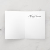 クリスマスポーラーベアのカスタマイズ可能 箔シーズンカード (内側レイダウン)