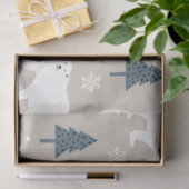 クリスマスポーラーベアシリーズデザイン3 薄葉紙 (ギフト)