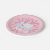 クリスマスポーラーベアパーティー雪片 ペーパープレート (アングル)