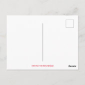 クリスマスポーラーベアーサンタスノーシーン ポストカード (裏面)