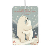 クリスマスポーラーベアーハグ カーエアーフレッシュナー (正面)