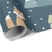 クリスマスポーラーベアーパターン ラッピングペーパー (ロールコーナー)