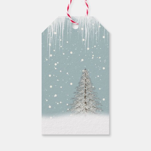 クリスマスポーラーベアーファミリーギフトラベル ギフトタグ (裏面)