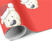 クリスマスポーラーベアーレッド ラッピングペーパー (ロールコーナー)