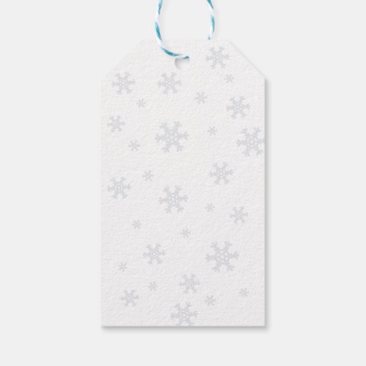 クリスマスポーラーベビーシャワーありがとう ギフトタグ (裏面)