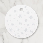 クリスマスポーラーベビーシャワーありがとう フェイバータグ (裏面)