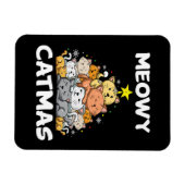 クリスマスマイオウィカタマス猫好きおもしろいクリスマスギフト マグネット (横)